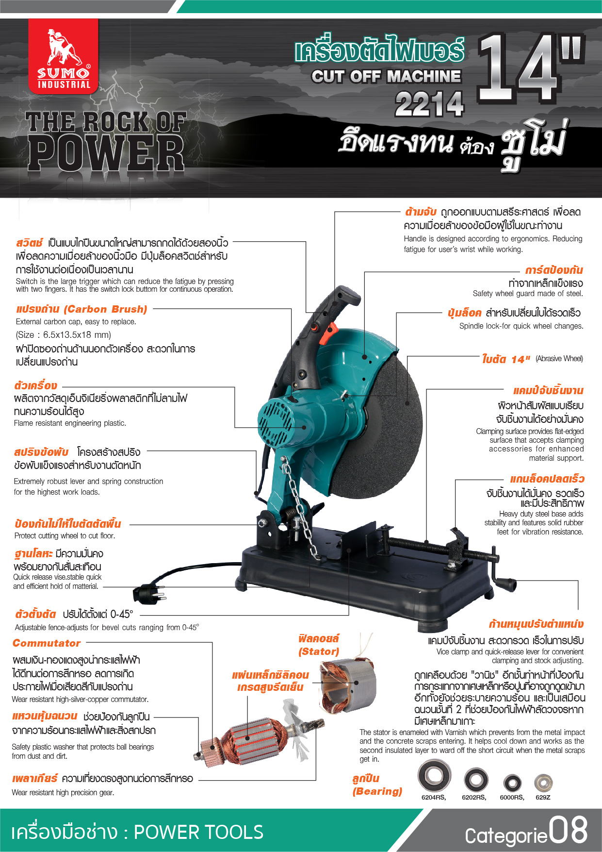 เครื่องตัดไฟเบอร์ รุ่น 2214