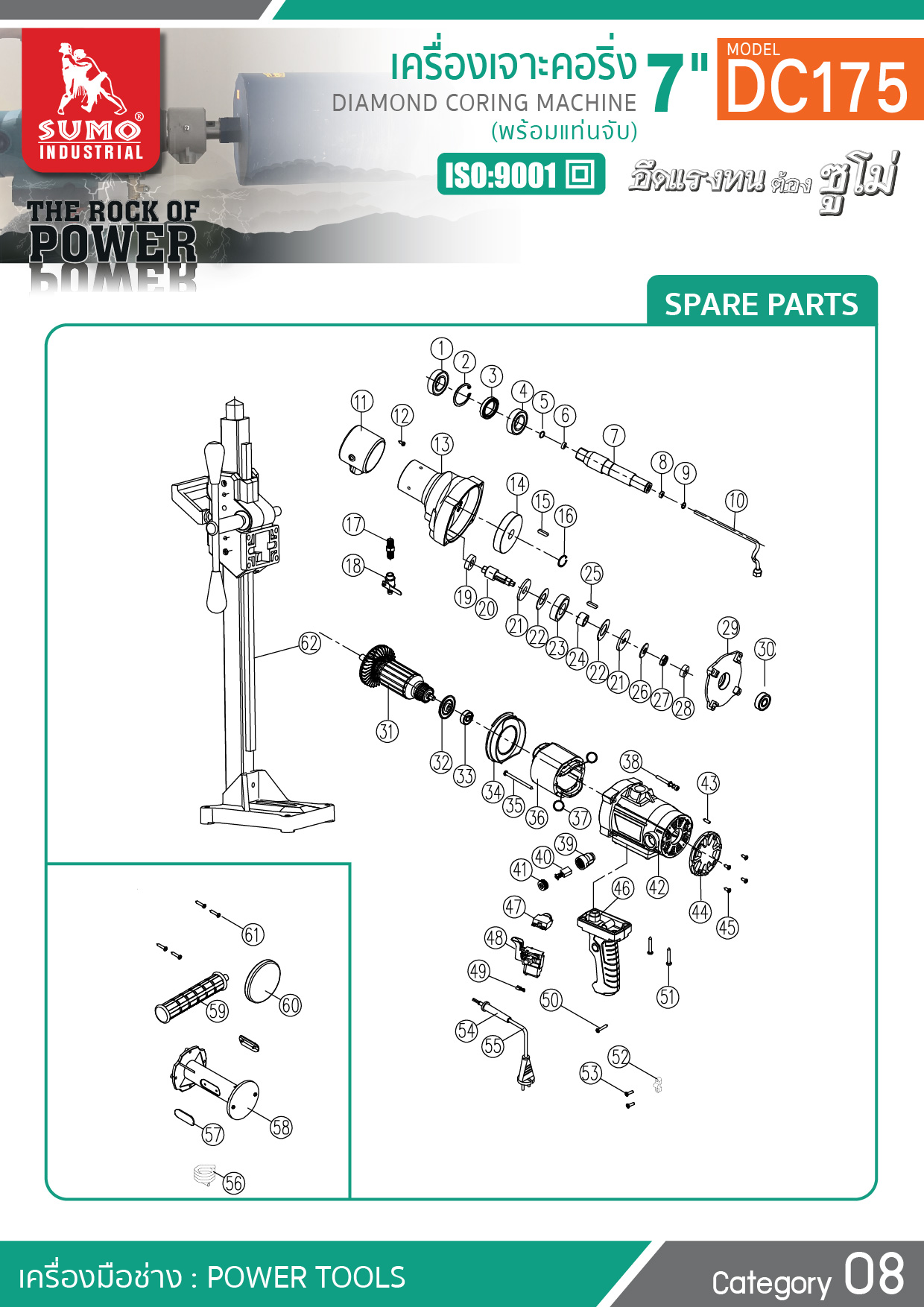 เครื่องเจาะคอริ่ง7นิ้ว DC175