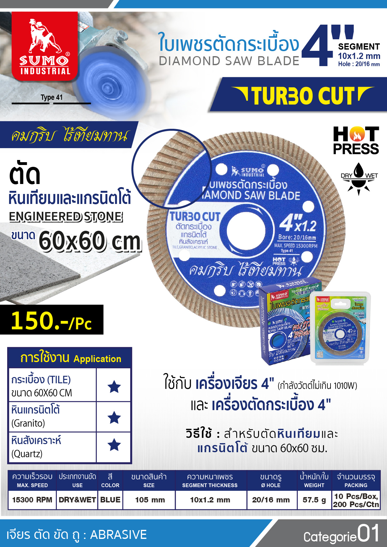 (5/29) ใบตัดเพชร Turbo Cut