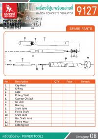 เครื่องจี้ปูนพร้อมสายจี้ รุ่น 9127