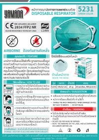 หน้ากากอนามัยทางการแพทย์แบบถ้วย 5231