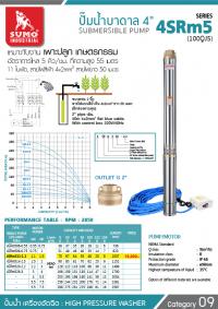 ปั๊มน้ำบาดาล 4นิ้ว Serie 4SRm5